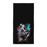 Stronger Faster Better Towel - Gym Towel in Black